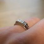 Image 7 of White gold ring with 0.06 ct diamond.