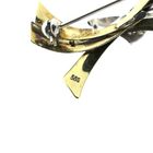 Image 5 of Two-tone gold brooch with ruby and diamonds; 0.06 ct.