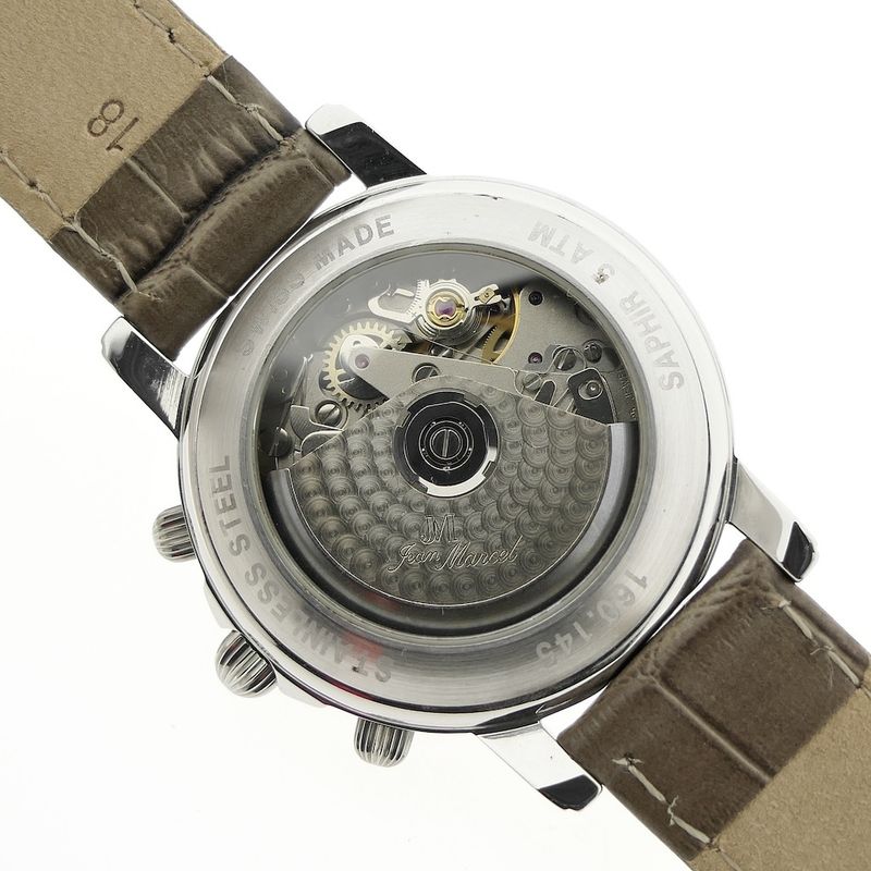 Image 7 of Jean Marcel 'Moonphase Calendar'; Chronograaf heren horloge