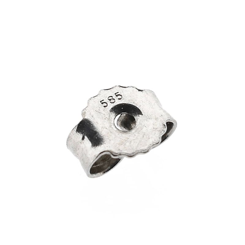 Afbeelding 5 van Witgouden oorstekers met zirconia