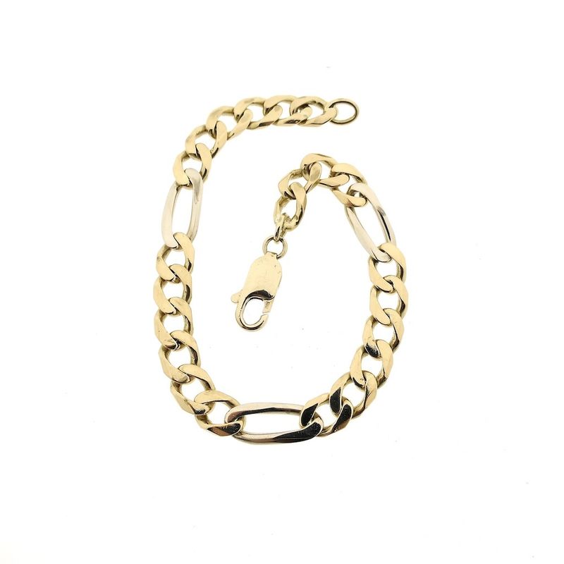 Image 5 of Bicolor gold Figaro bracelet | 21.5 cm