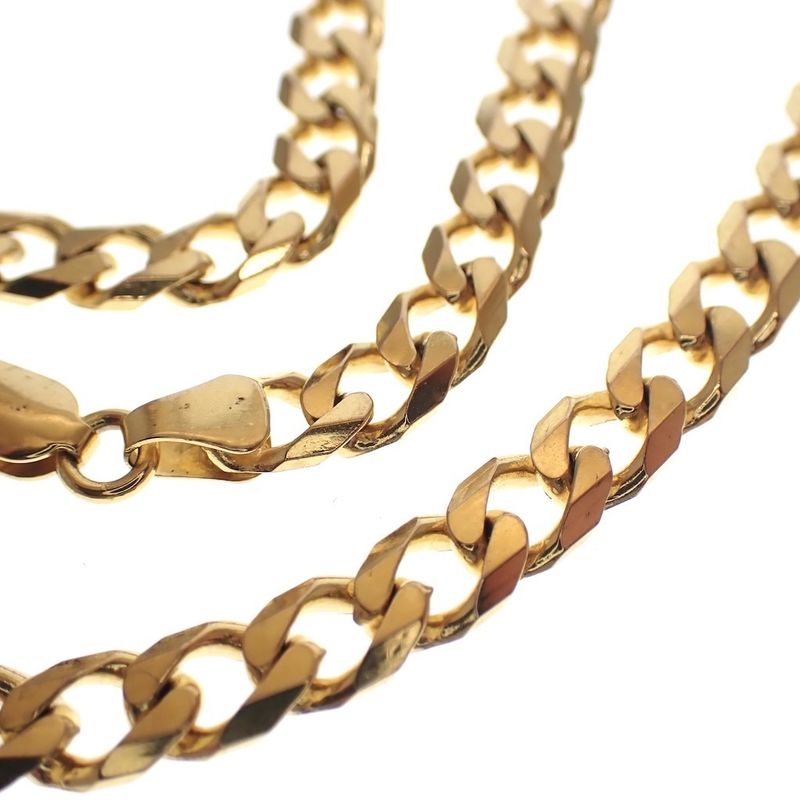 Image 3 of 8 carat wide gourmet link chain