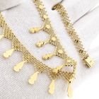 Image 12 of 14 Karat Gold Gallery Wire Link Necklace; 44 cm