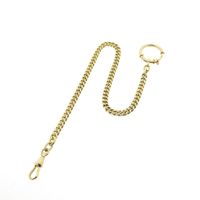 Vintage gold watch chain; Chatelaine (for a pocket watch)
