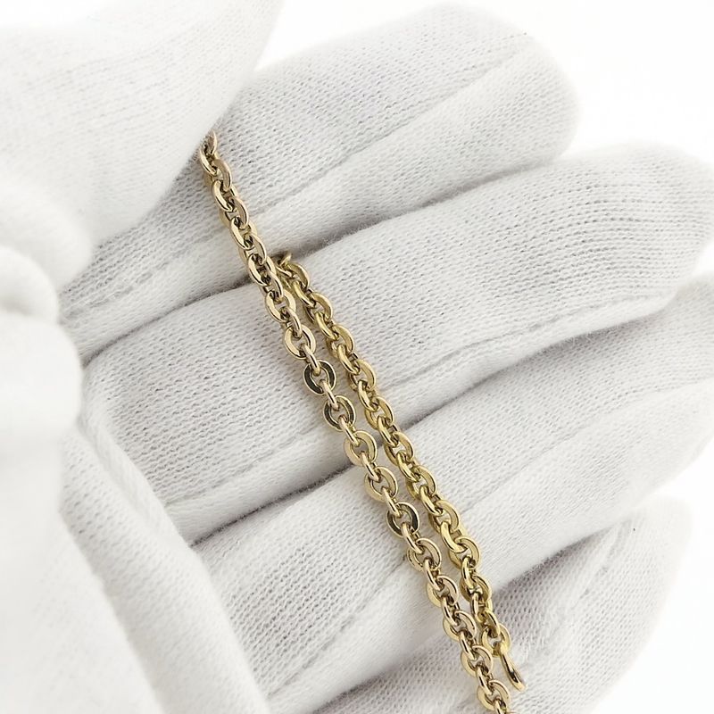 Image 4 of Gold anchor link bracelet