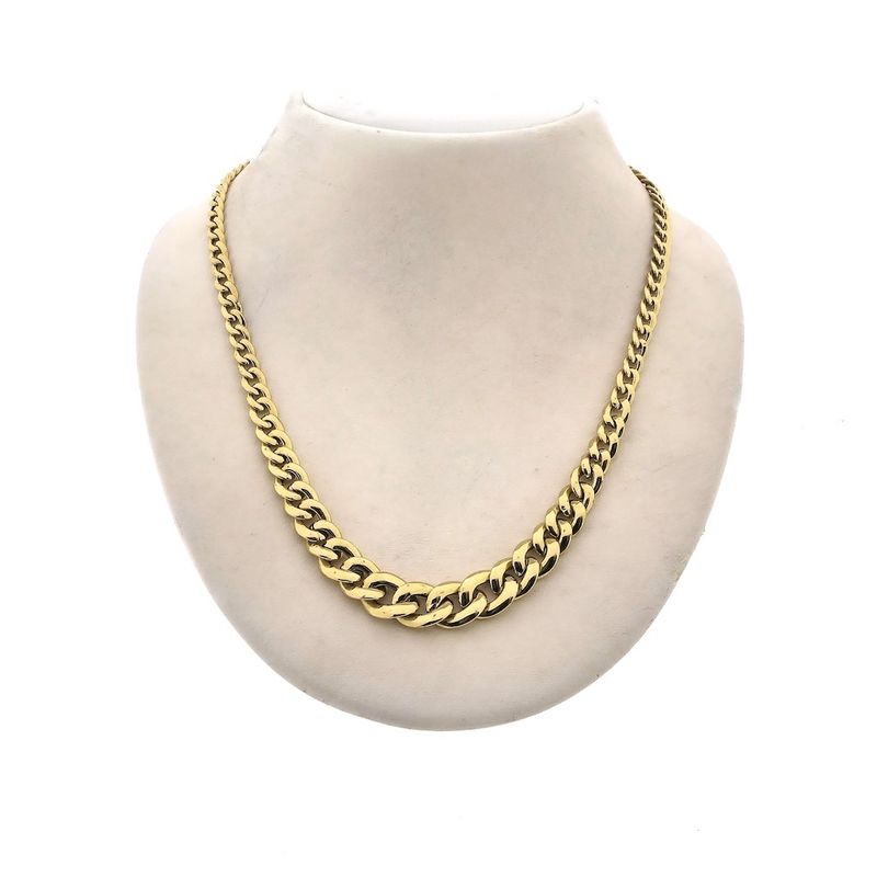 Image 1 of Gold gourmet link necklace