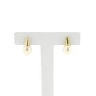 Image 1 of Gold stud earrings with pearl