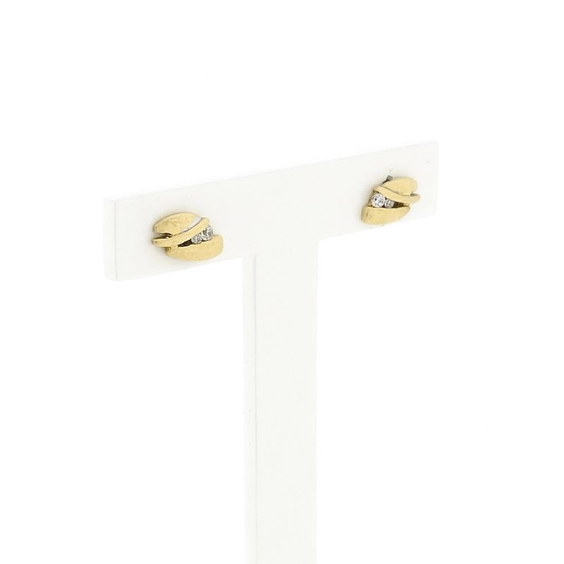 Image 3 of Gold Earrings with Zirconia