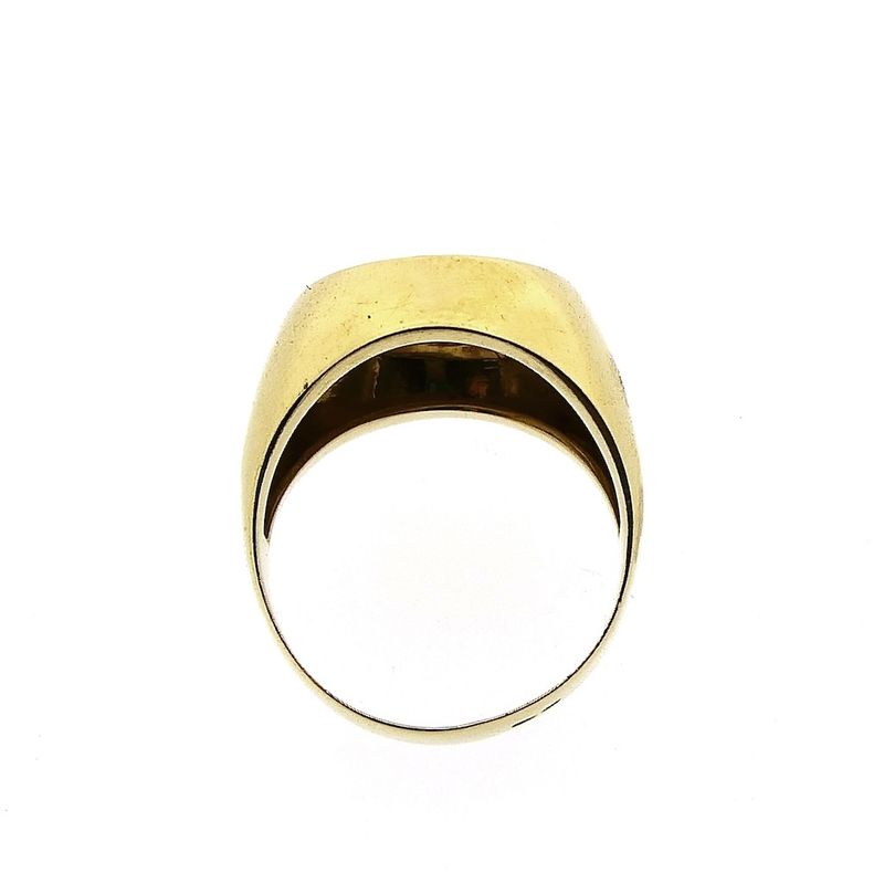 Image 5 of Gold pinky ring with coin | John F. Kennedy