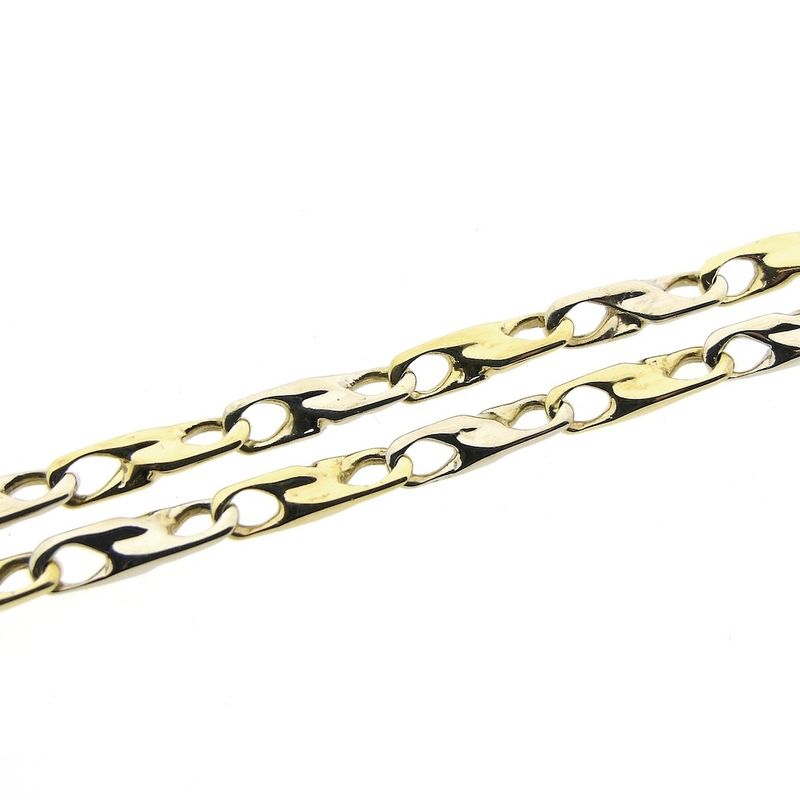 Image 3 of Two-tone gold infinity link chain