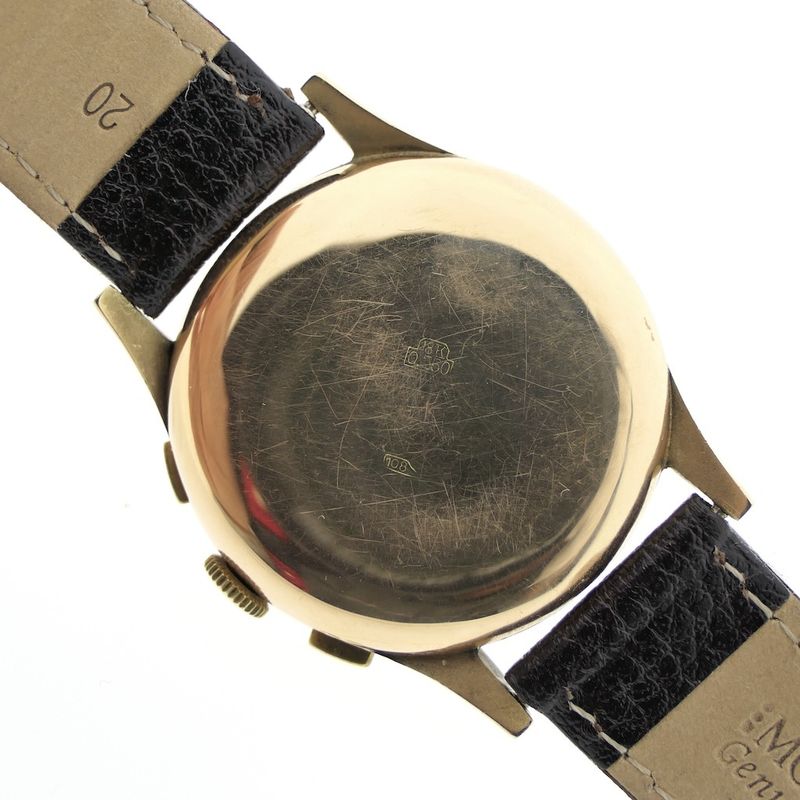 Image 6 of Baume Mercier Vintage Chronograaf; 18k. gouden heren horloge