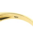 Image 8 of 18-karat gold ring with emerald and diamonds | 0.03 ct.