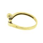 Image 7 of Gold solitaire ring with diamond; 0.015 ct.