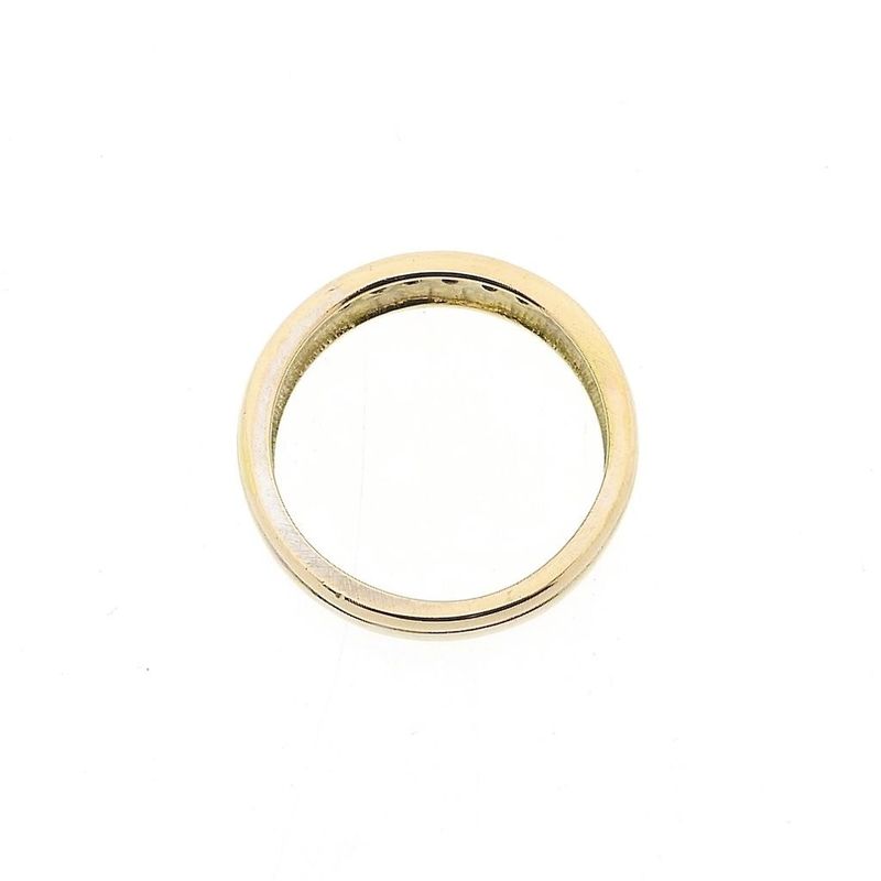 Image 5 of Gold ring with diamonds; 0.10 ct.