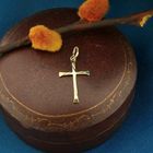 Image 2 of Gold pendant of a cross