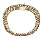 Image 5 of Gold wide link bracelet | 19.5 cm