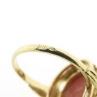 Image 6 of Gold ring with red coral | Vintage