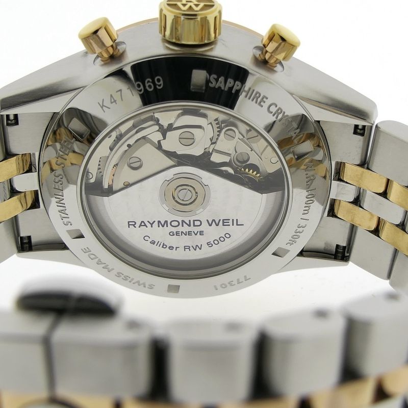 Image 7 of Raymond Weil Freelancer; Automatic chronograph men's watch