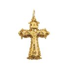 Image 1 of Gold antique pendant of a cross with corpus | INRI