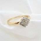 Image 6 of Gold entourage ring with diamonds | 0.25 ct.