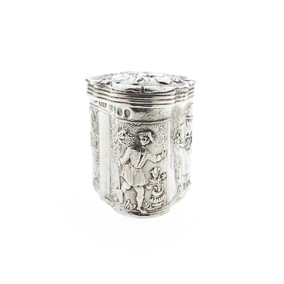 Image 1 of Vintage silver loderein box | English hallmarked