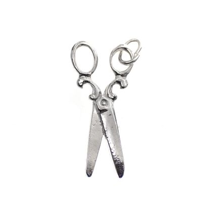 Image 1 of Silver charm; Scissors