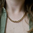 Image 7 of Gold jasseron link necklace | 46 cm