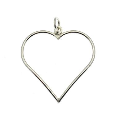 Silver pendant of a heart Image 1 of Silver pendant of a heart
