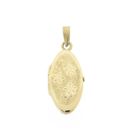 Image 1 of Vintage gold locket pendant; Floral design