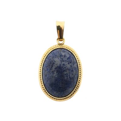 Vintage Gold Pendant with Apatite; 14 Karat Image 1 of Vintage Gold Pendant with Apatite; 14 Karat