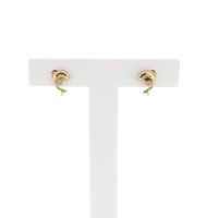 Gold Dolphin Earrings with Zirconia