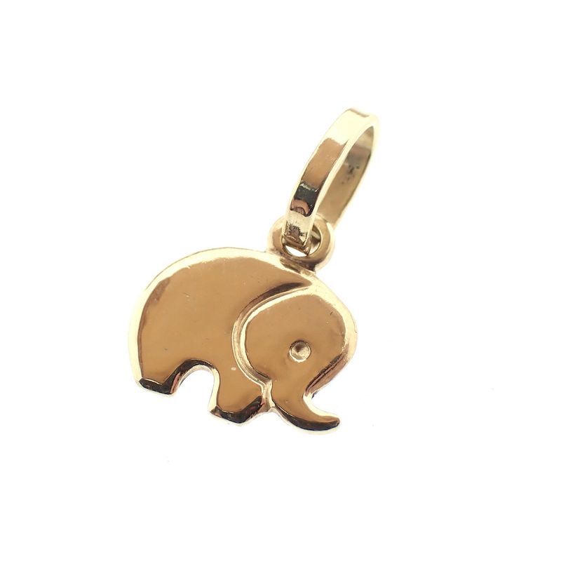 Image 3 of 18 carat gold elephant pendant