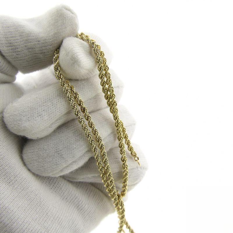 Image 8 of 9K Twisted Link Chain | 46.5cm