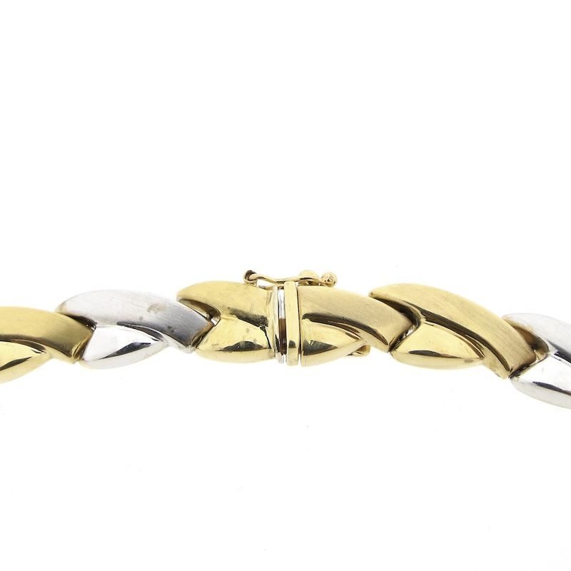 Image 5 of Two-tone gold fantasy link necklace