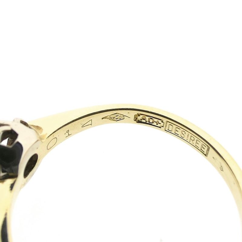 Image 5 of Desiree gold solitaire ring with diamond; 0.14 ct.