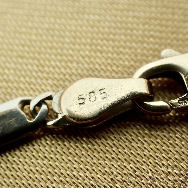 Image 4 of Bicolor gold Figaro bracelet | 21 cm