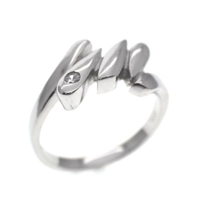 Image 1 of Bahru silver fantasy ring with zirconia