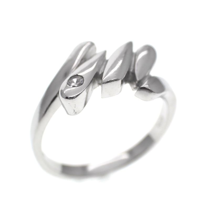 Image 1 of Bahru silver fantasy ring with zirconia