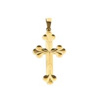 Gold pendant of a cross
