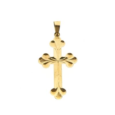 Gold pendant of a cross Image 1 of Gold pendant of a cross