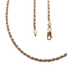 Image 4 of Two-tone gold twisted necklace | 45 cm