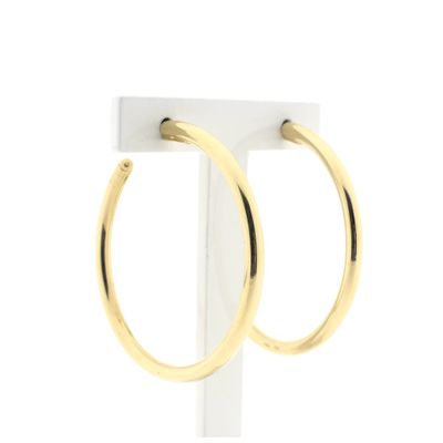 Image 2 of Vintage gold earrings; Ø 48.0 mm