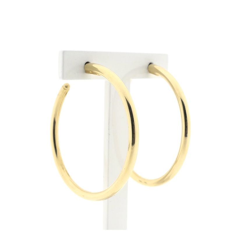 Image 2 of Vintage gold earrings; Ø 48.0 mm