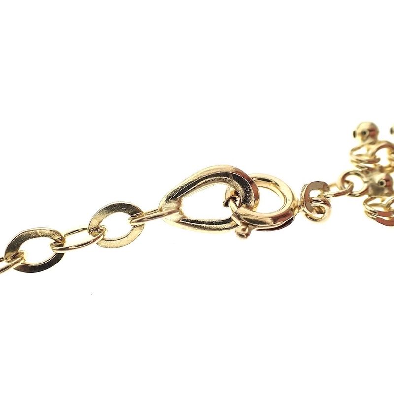 Image 6 of Vintage gold gallery wire link necklace