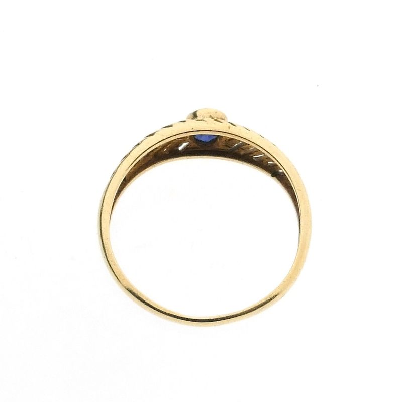 Image 6 of Gold ring with sapphire