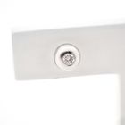 Image 3 of 18 carat white gold solitaire stud earrings with 0.07 ct. diamonds.