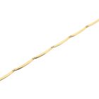 Image 8 of Two-tone gold bar necklace with a fixed pendant and diamond