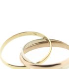 Image 4 of Tricolor gold trinity ring