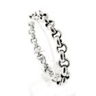 Image 1 of Silver jasseron link bracelet | 20 cm
