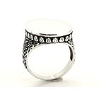 Image 6 of Silver signet ring in 'baroque' style